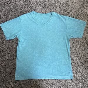 Eddie Bauer Soft V Neck Teal Blue Green Heather, Possibly M?